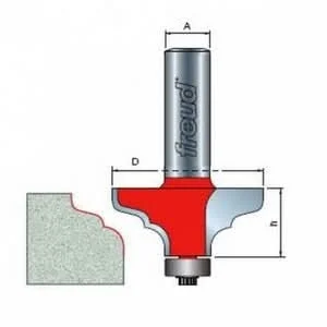 Freud 85-118 Solid Surface Edge Profile - D1-11/16, h3/4, A1/2