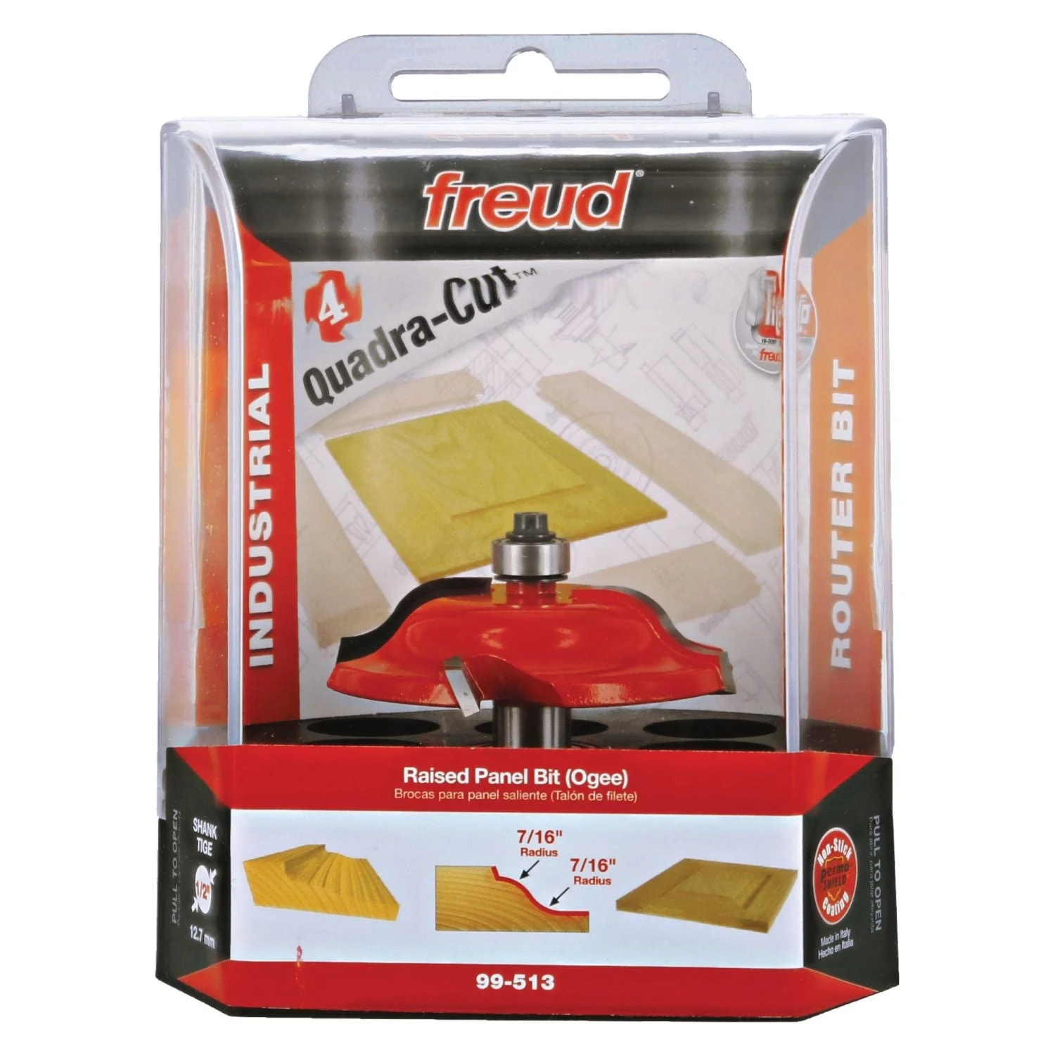 Freud 99-513 2-3/4-Inch Raised Panel Router Bit (Quadra-Cut)