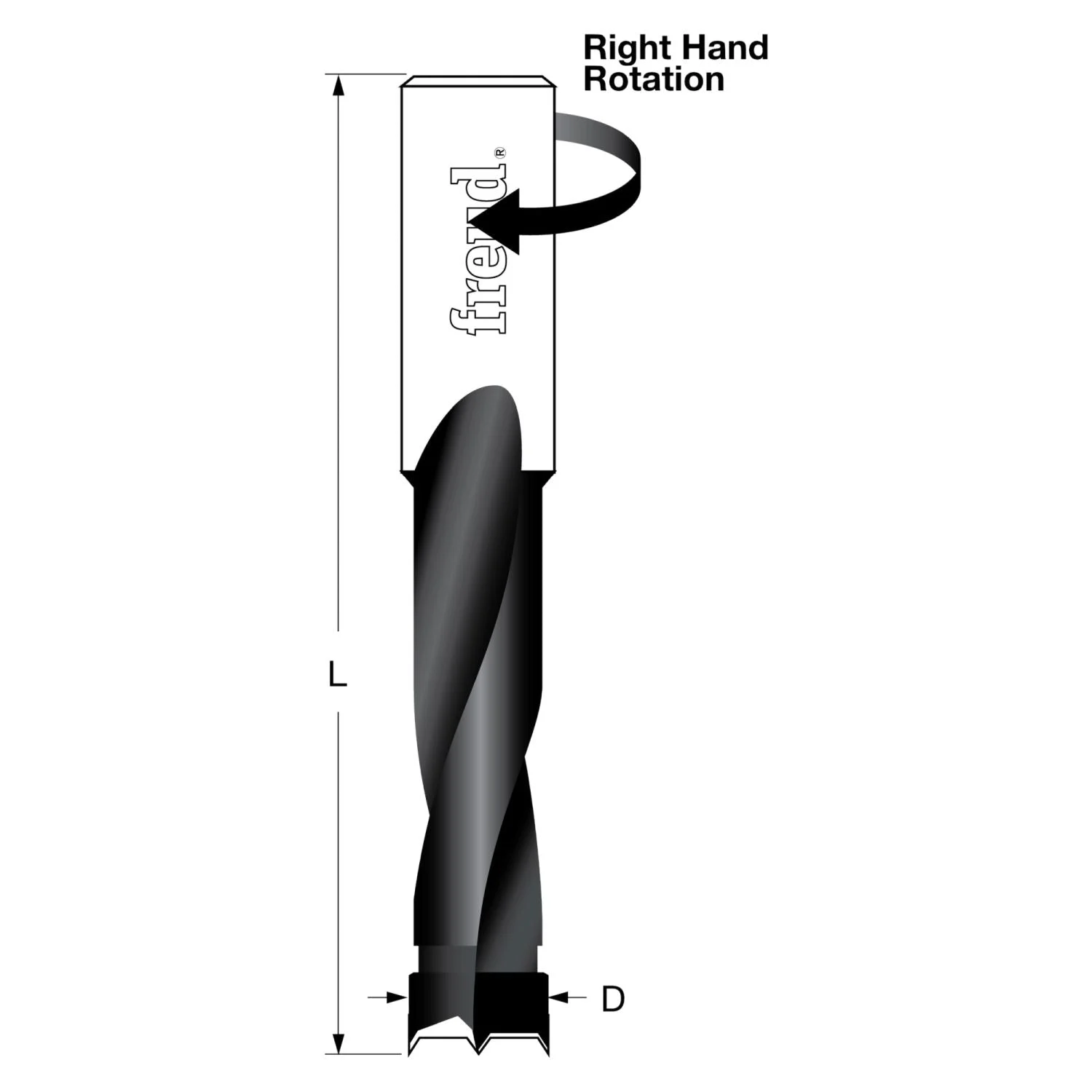 Freud BP11170R 12mm Brad Point Bit