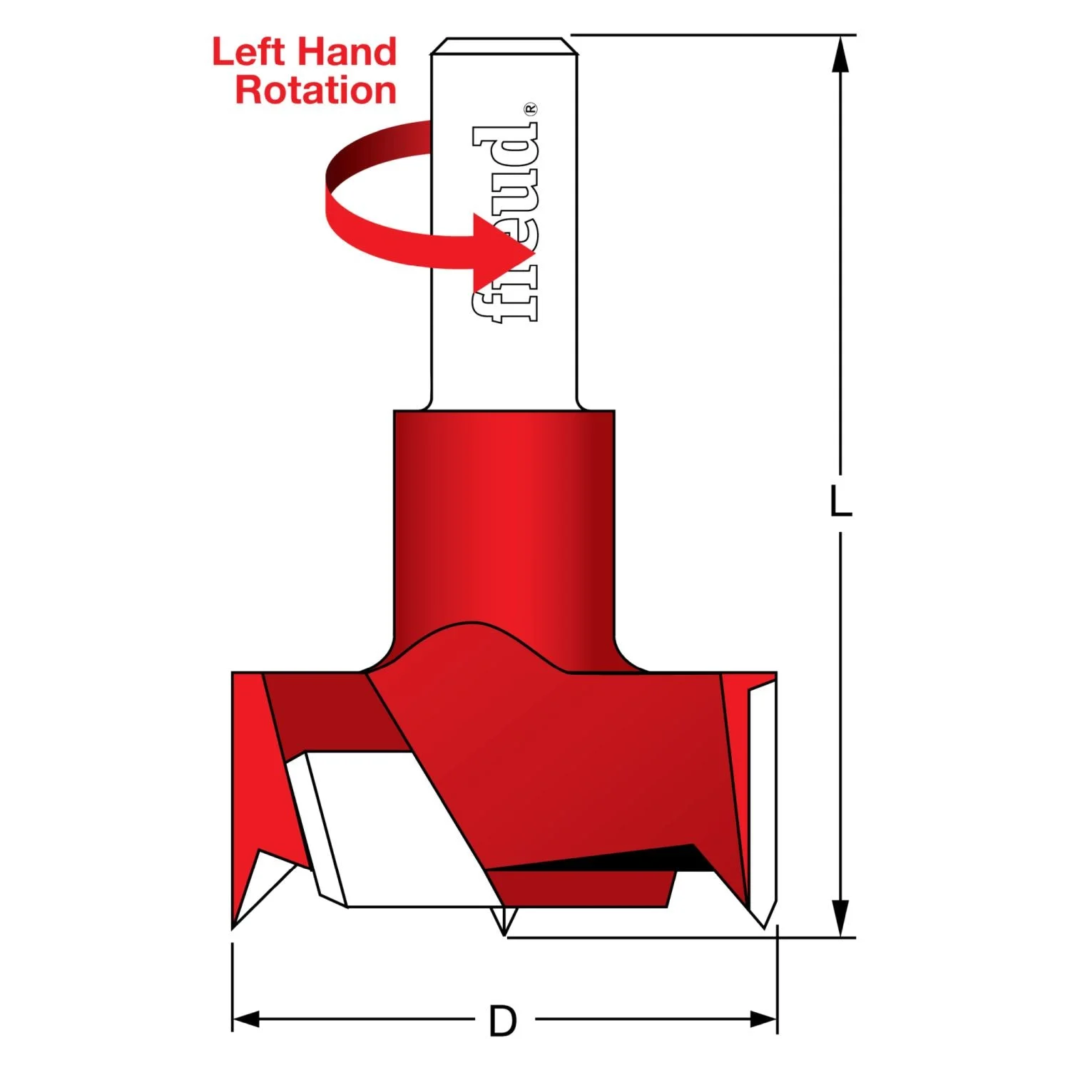 Freud CB26057L 35mm Cylinder Hinge Router Bit