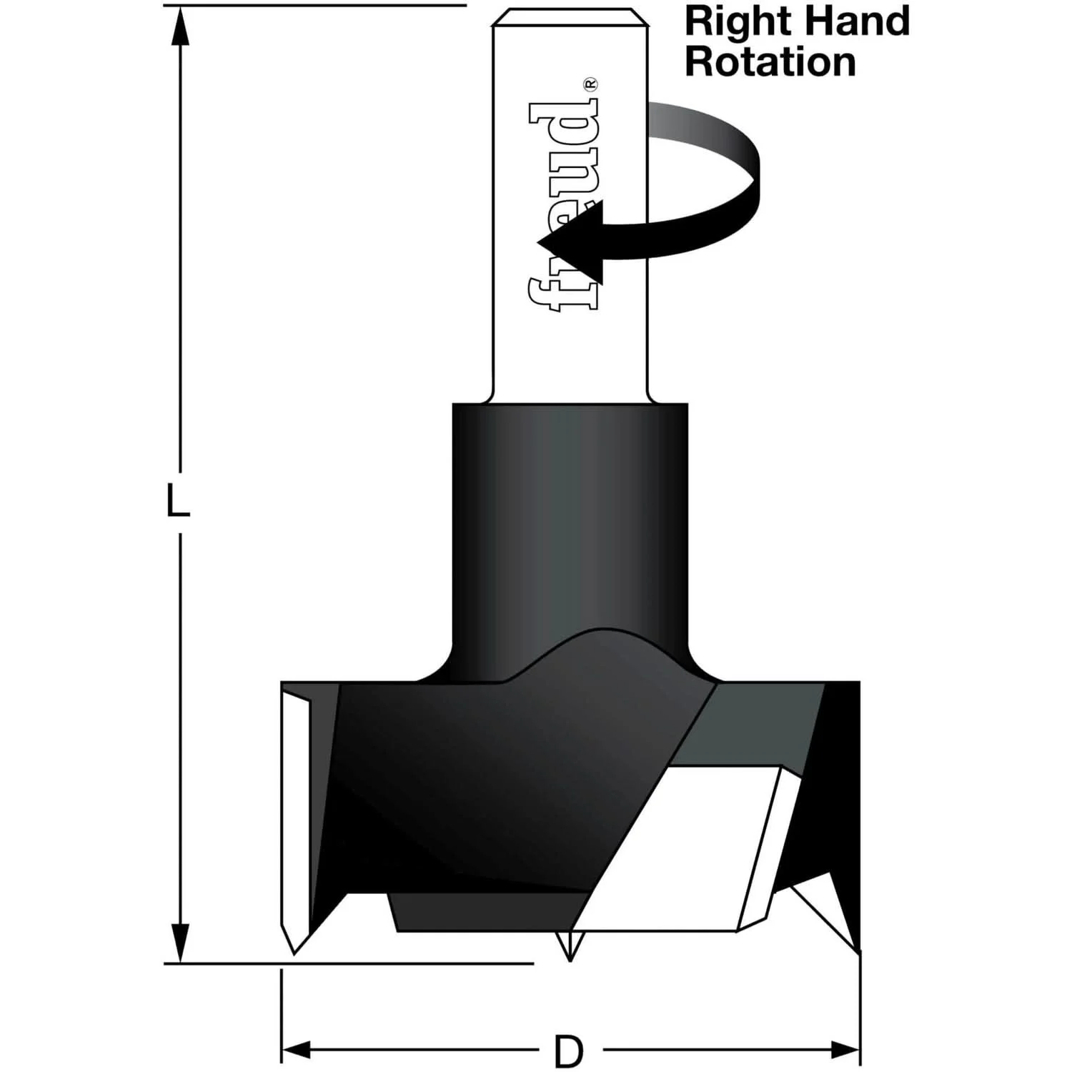 Freud CB40070R 40mm Cylinder Hinge Router Bit