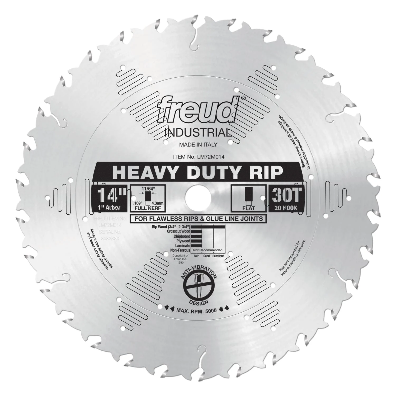Freud LM72M014 14 in. Heavy-Duty Rip Blade