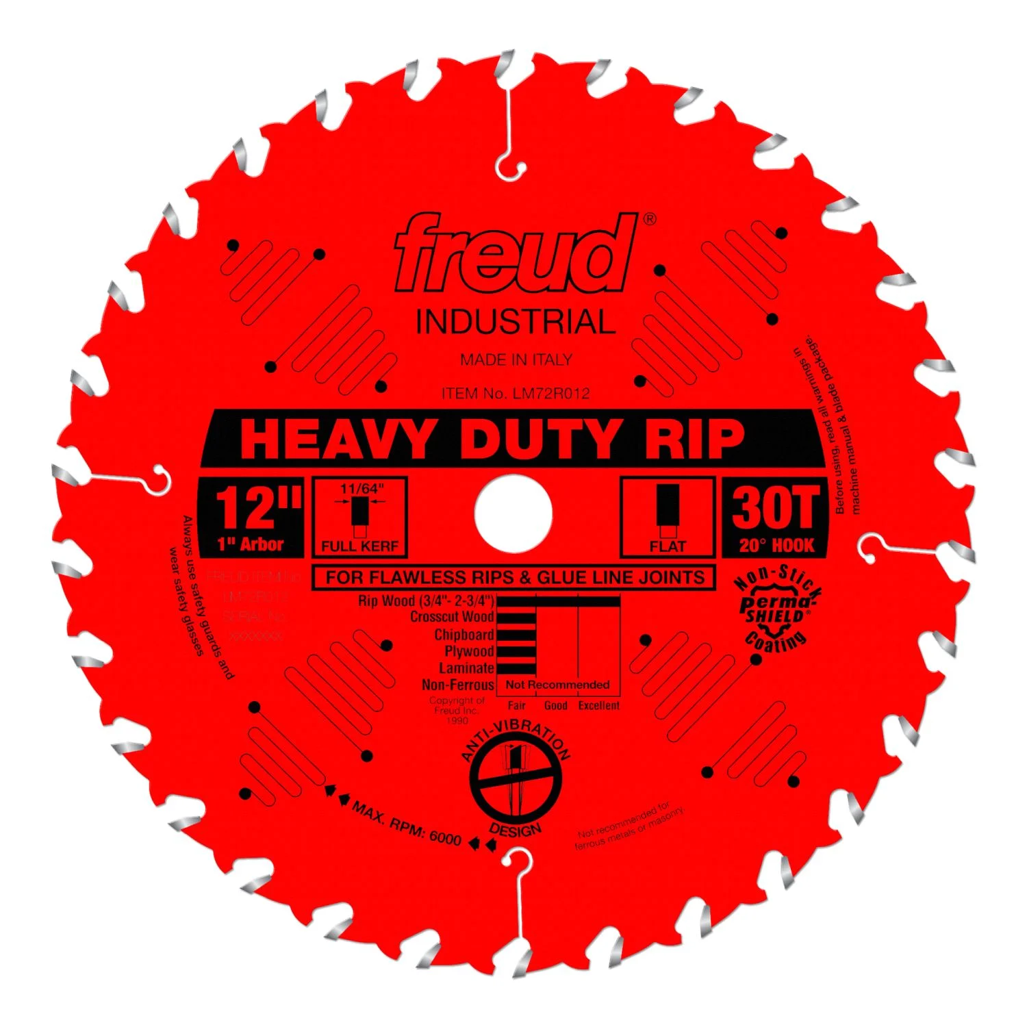 Freud LM72R012 12 in. Heavy-Duty Rip Blade