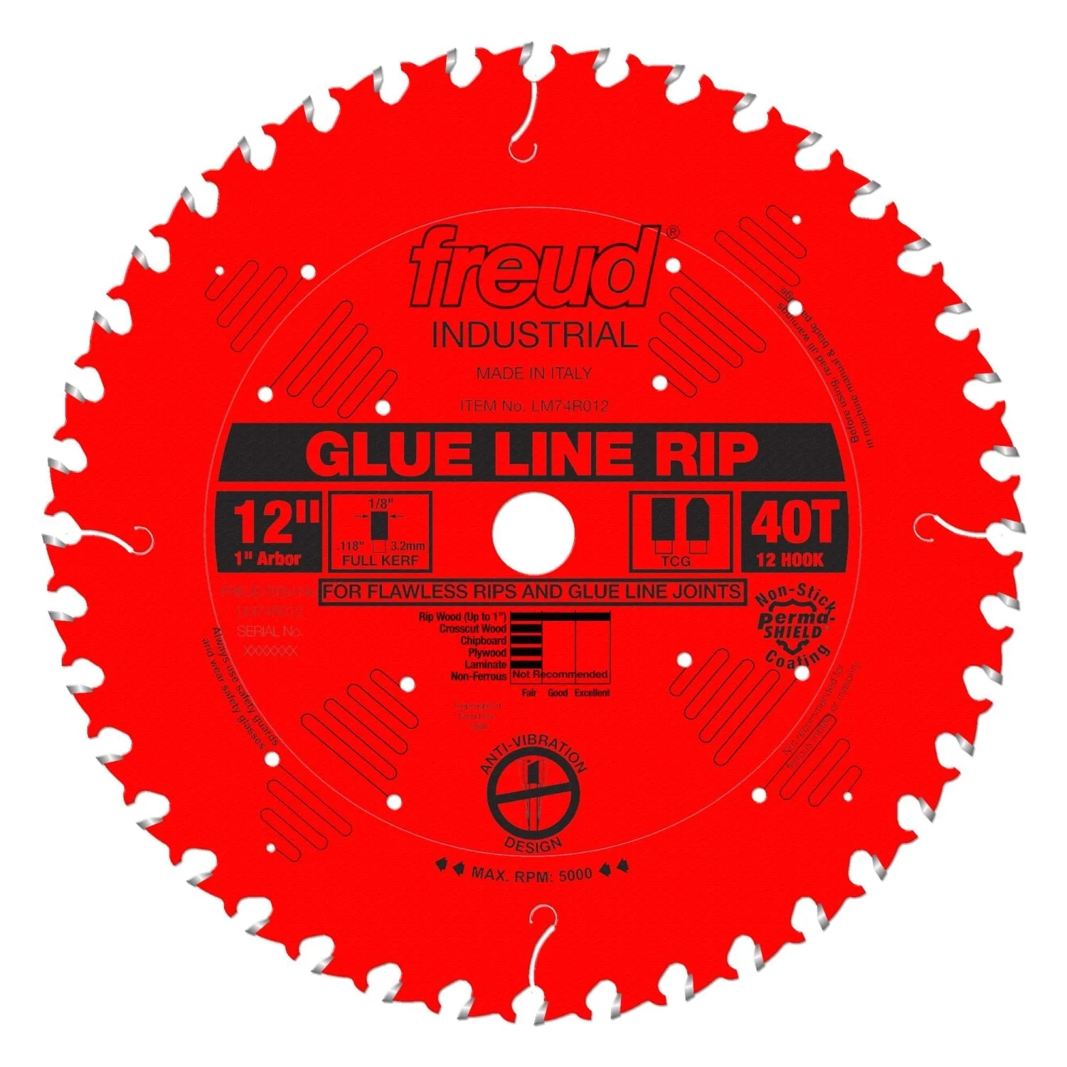 Freud LM74R012 12 in. Glue Line Ripping Blade