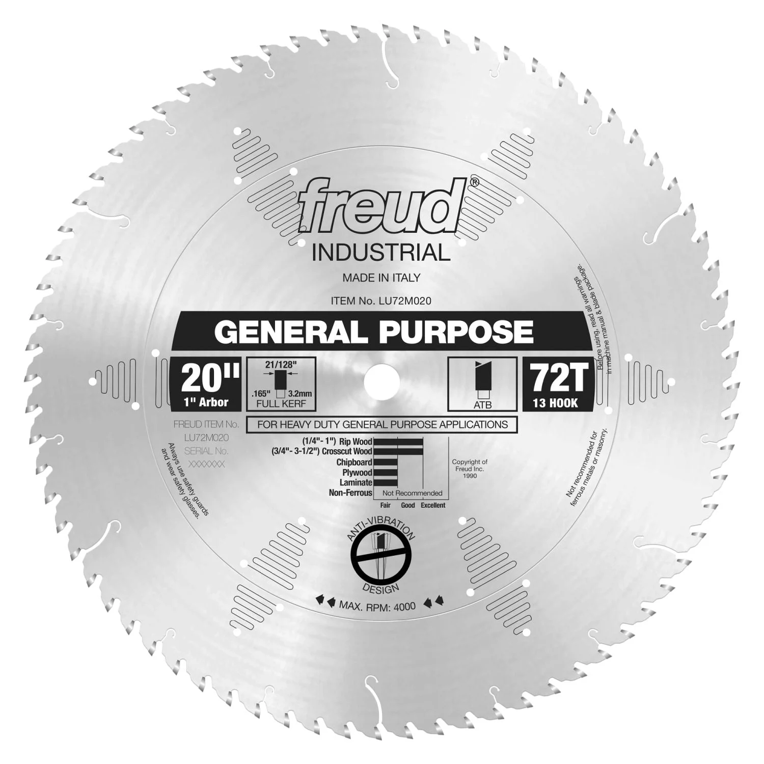 Freud LU72M020 20 in. General Purpose Blade