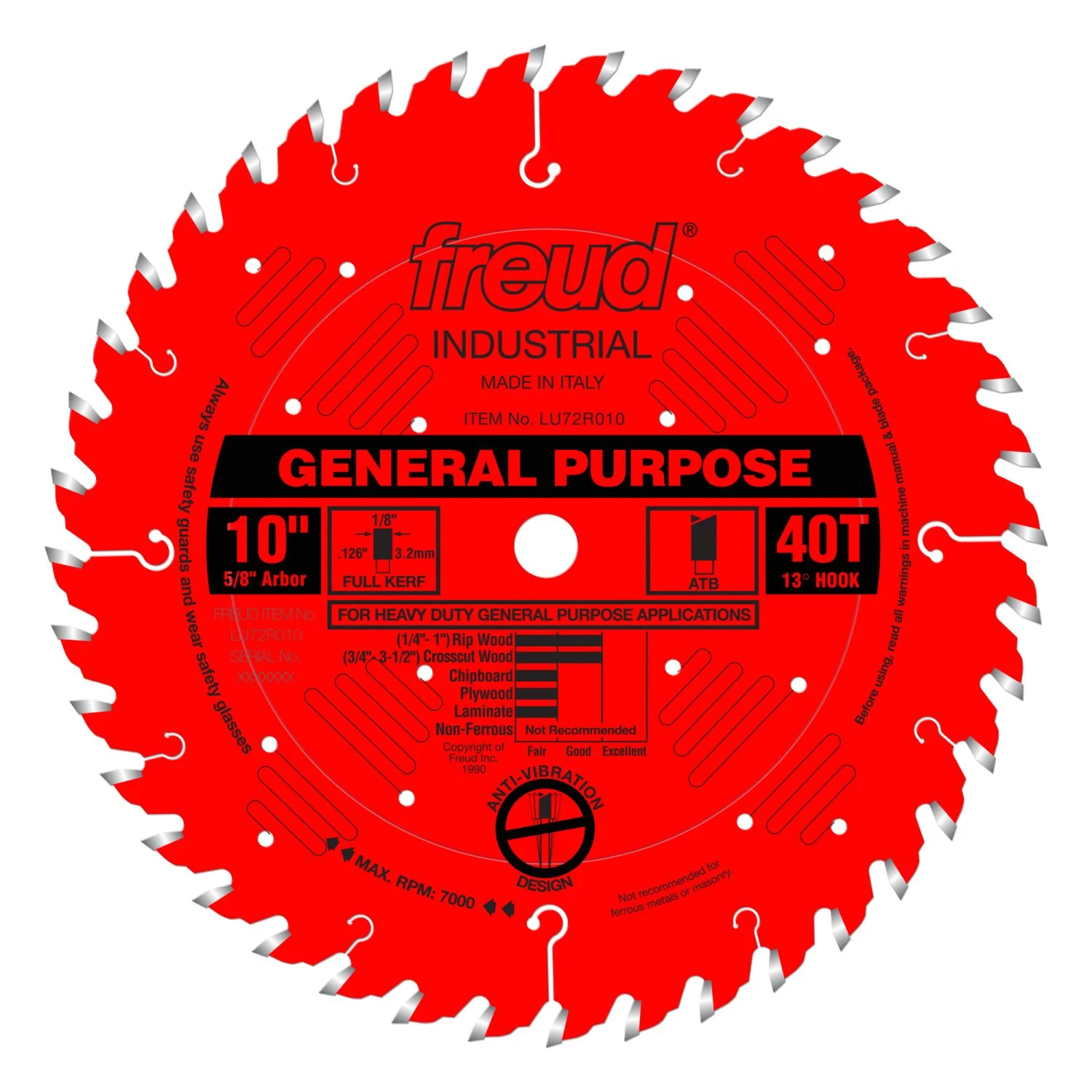 Freud LU72R010 10 in. General Purpose Blade