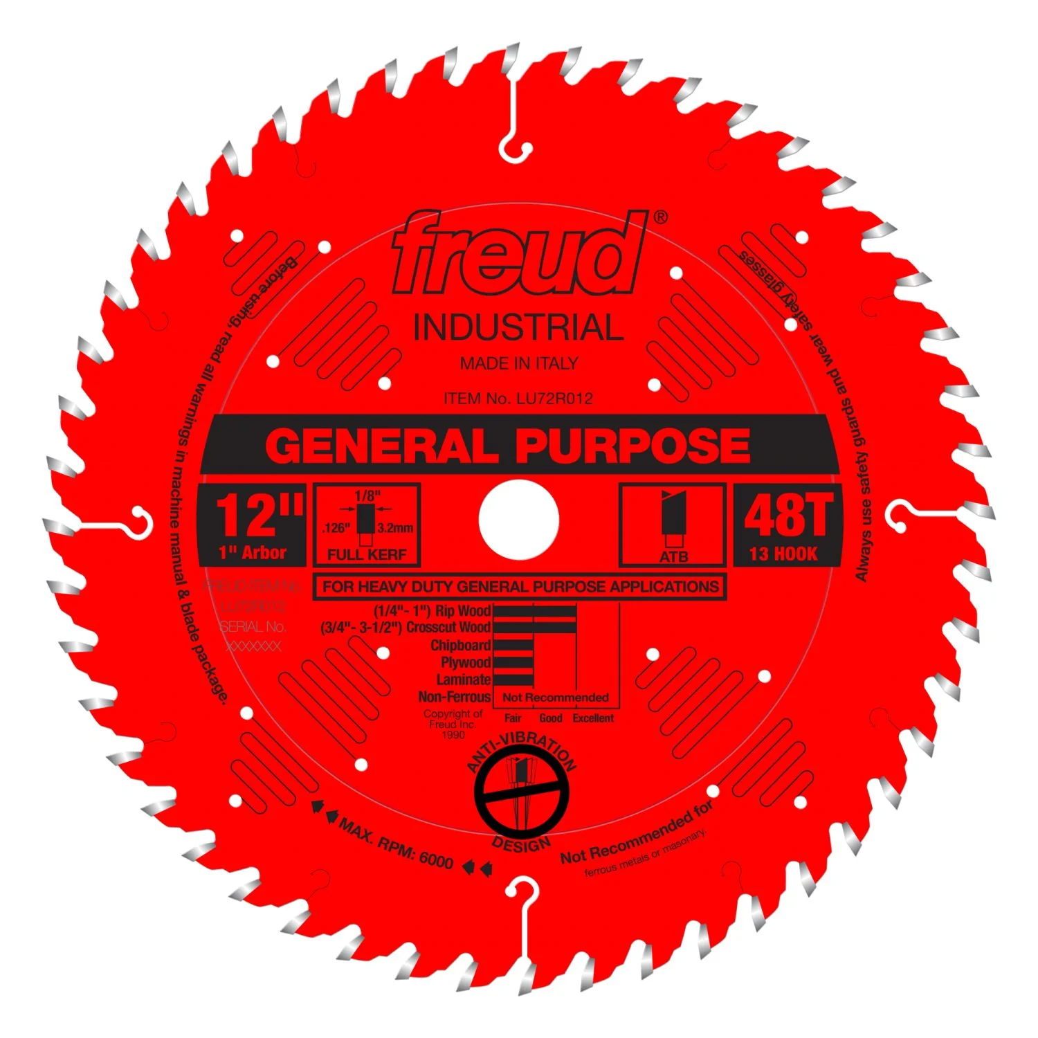 Freud LU72R012 12 in. General Purpose Blade