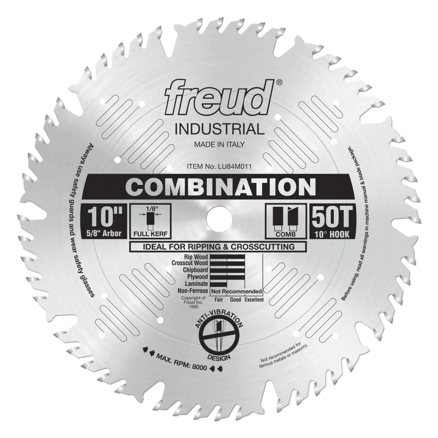 Freud LU84M011 10 in. Combination Blade