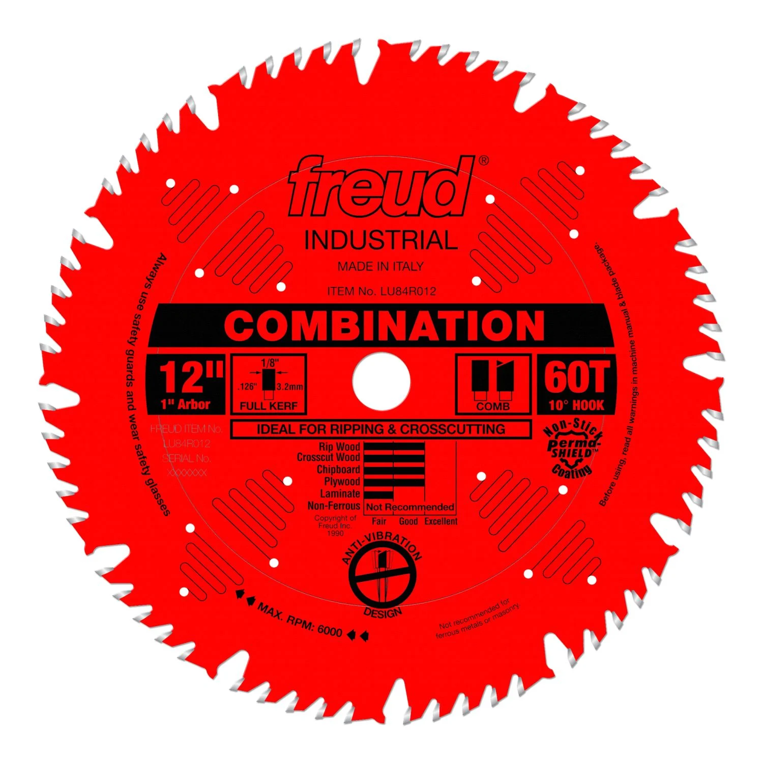 Freud LU84R012 12 in. Combination Blade