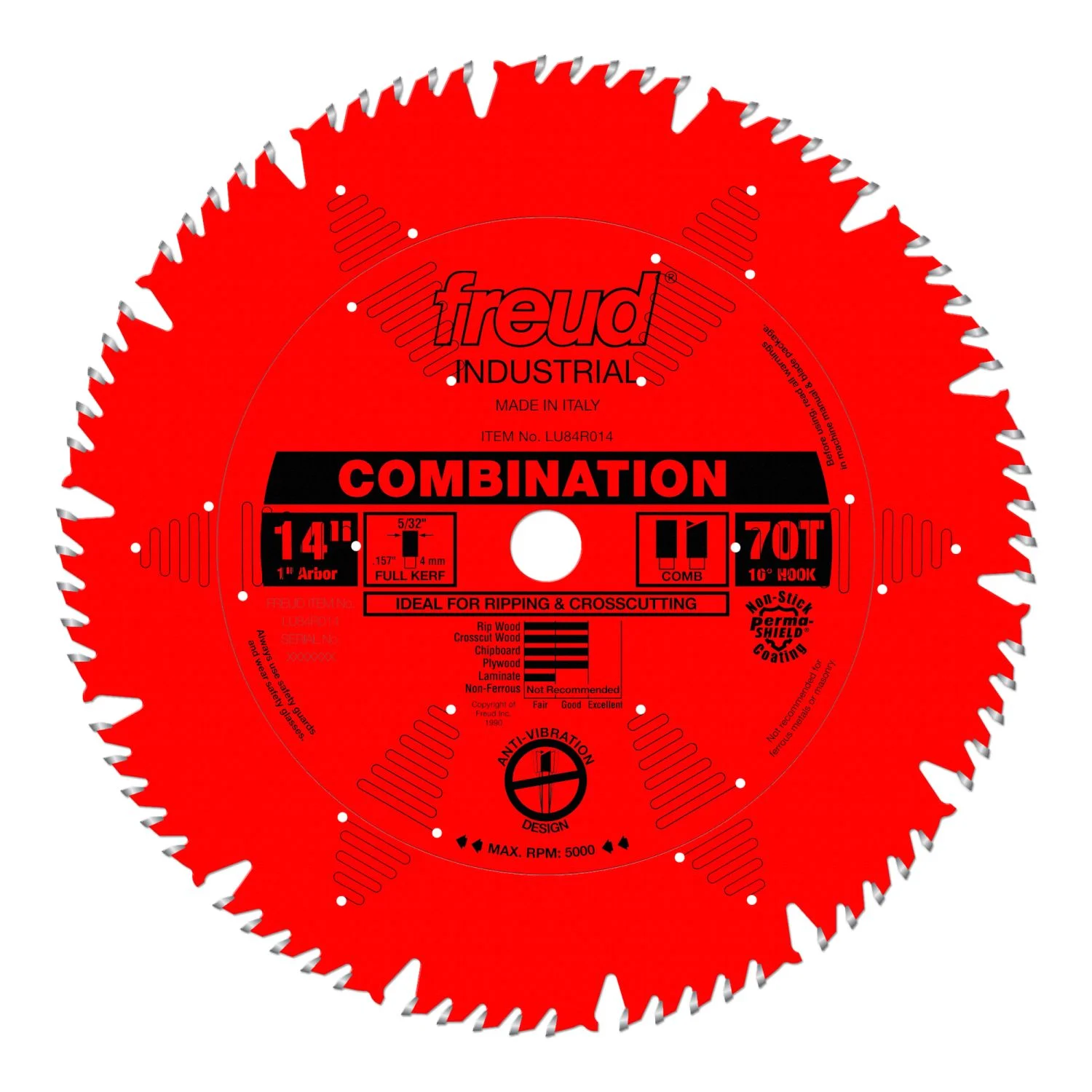 Freud LU84R014 14 in. Combination Blade