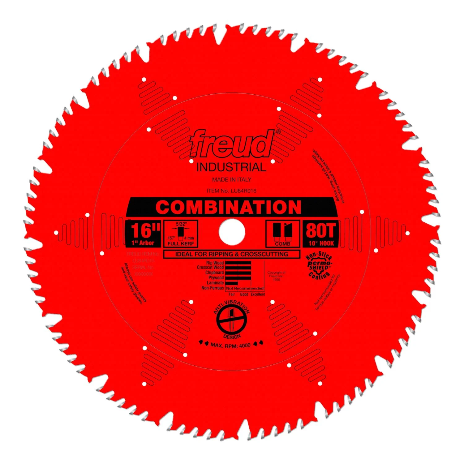 Freud LU84R016 16 in. Combination Blade