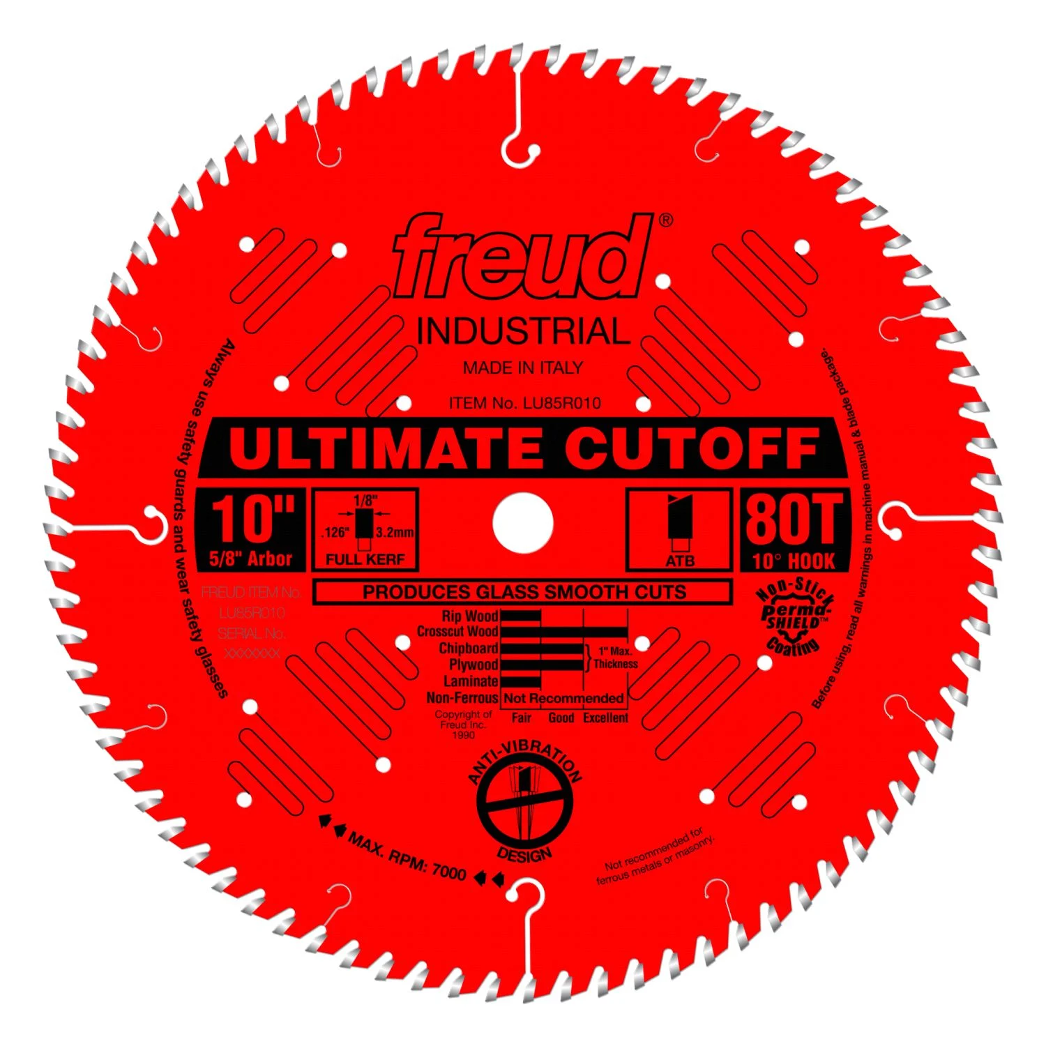 Freud LU85R010 10 in. Ultimate Cut-Off Blade