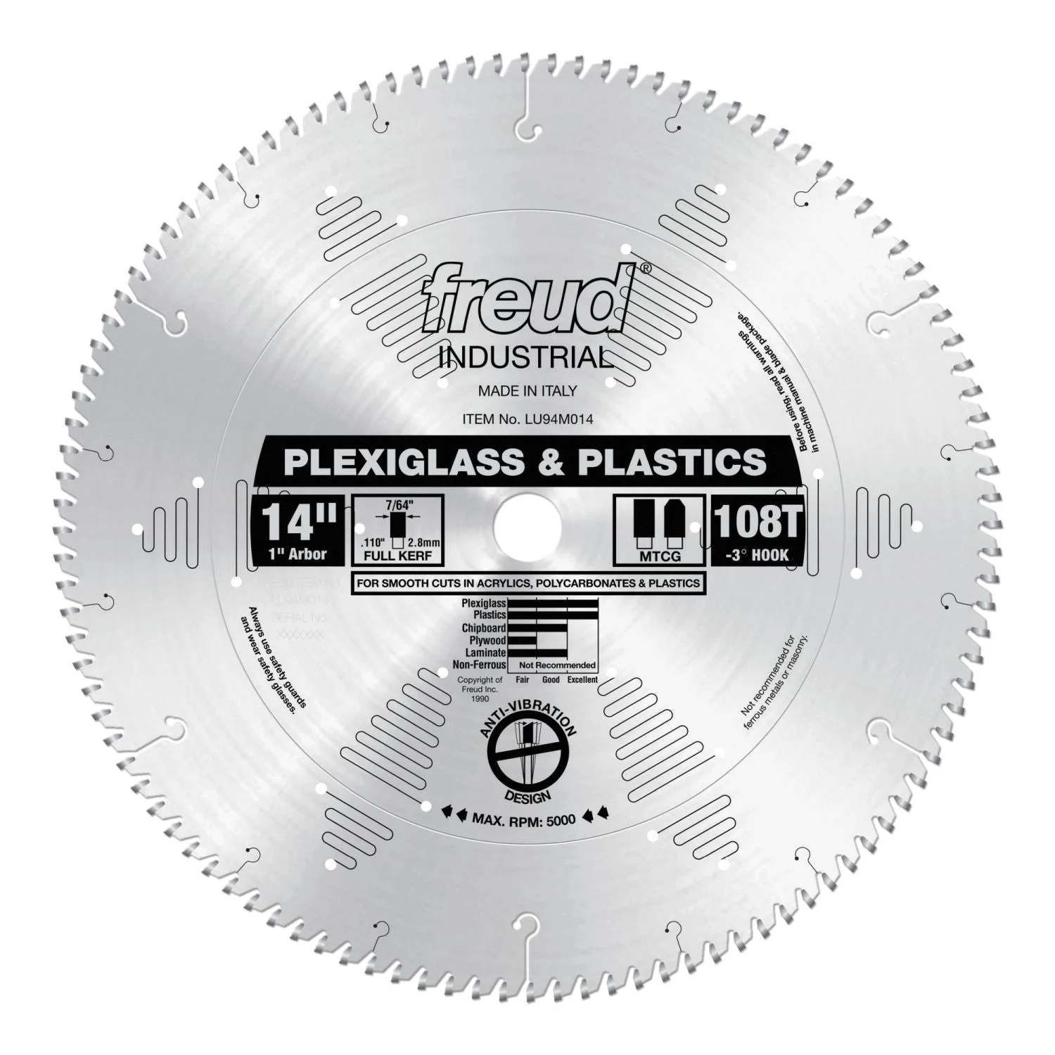 Freud LU94M014 14 in. Plastic Blade