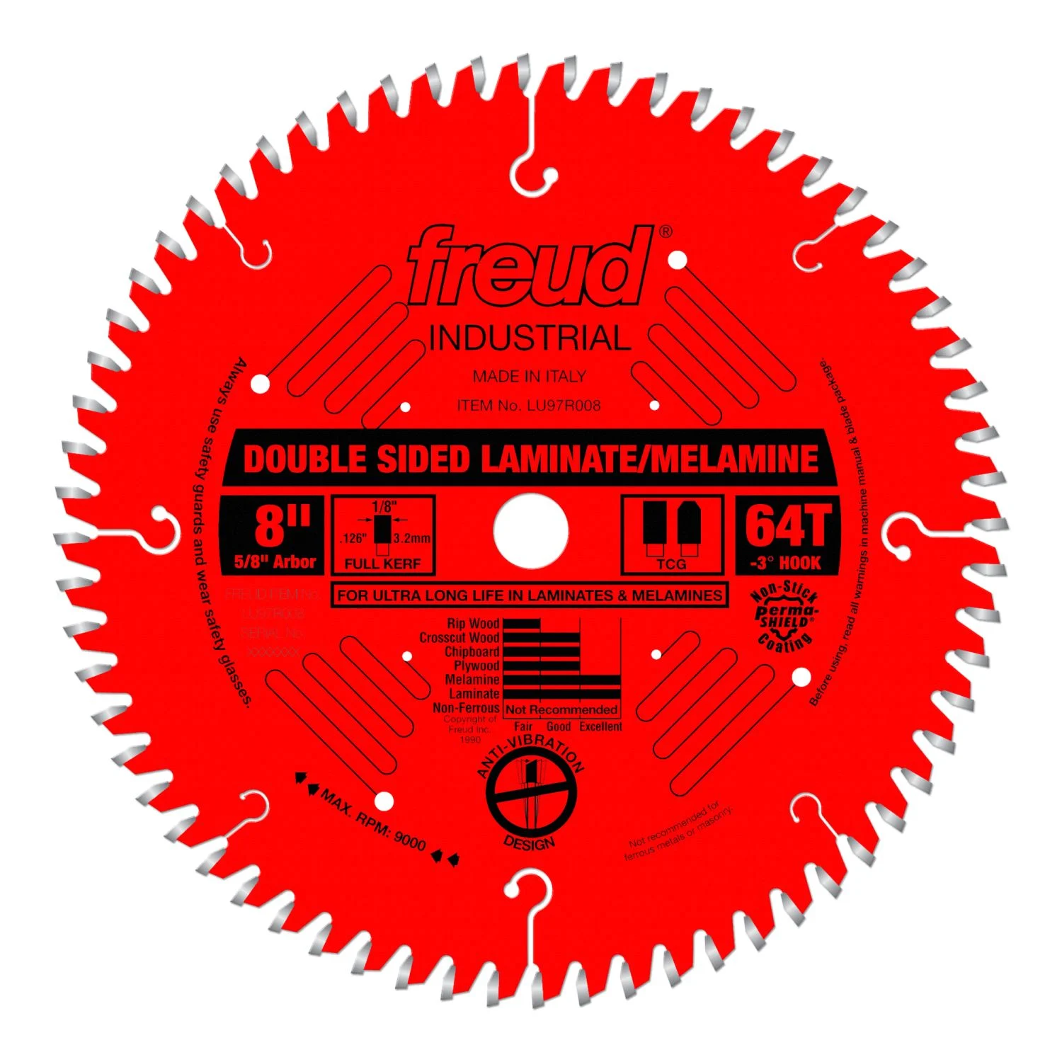 Freud LU97R008 8 in. Double Sided Laminate/Melamine Blade