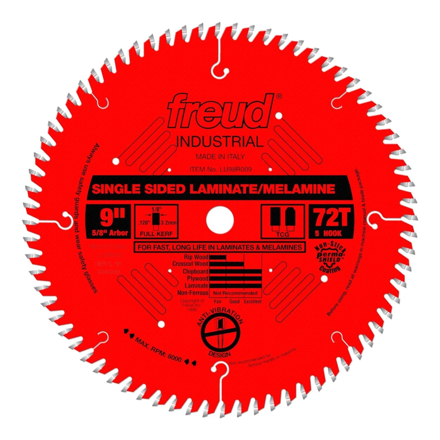 Freud LU98R009 9 in. Single Sided Laminate/Melamine Blade