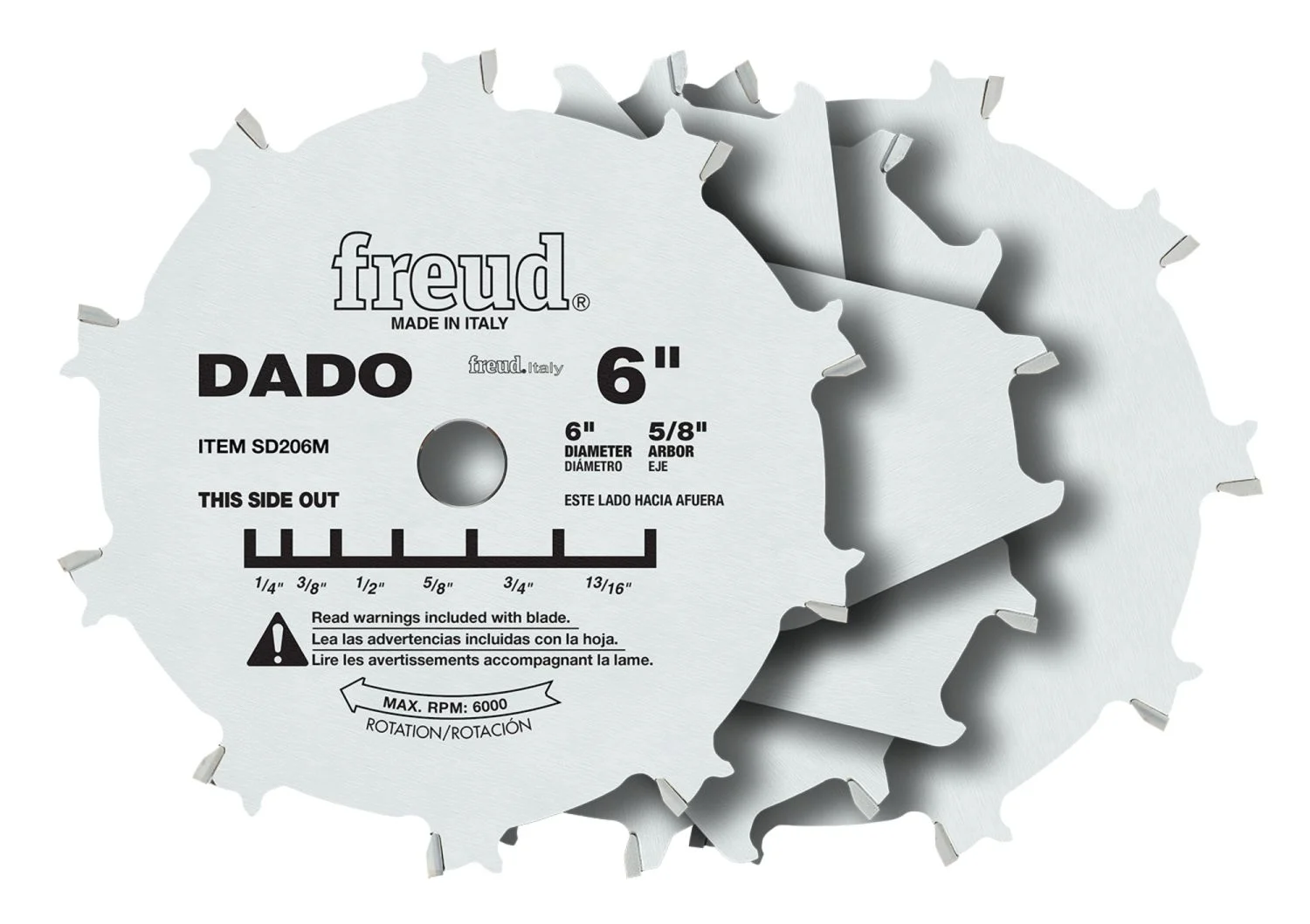 Freud SD206 6-Inch Pro Dado Set
