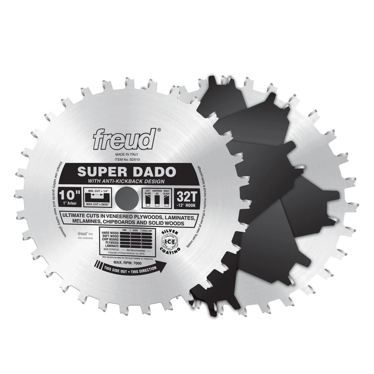 Freud SD510 10-Inch Super Dado Sets