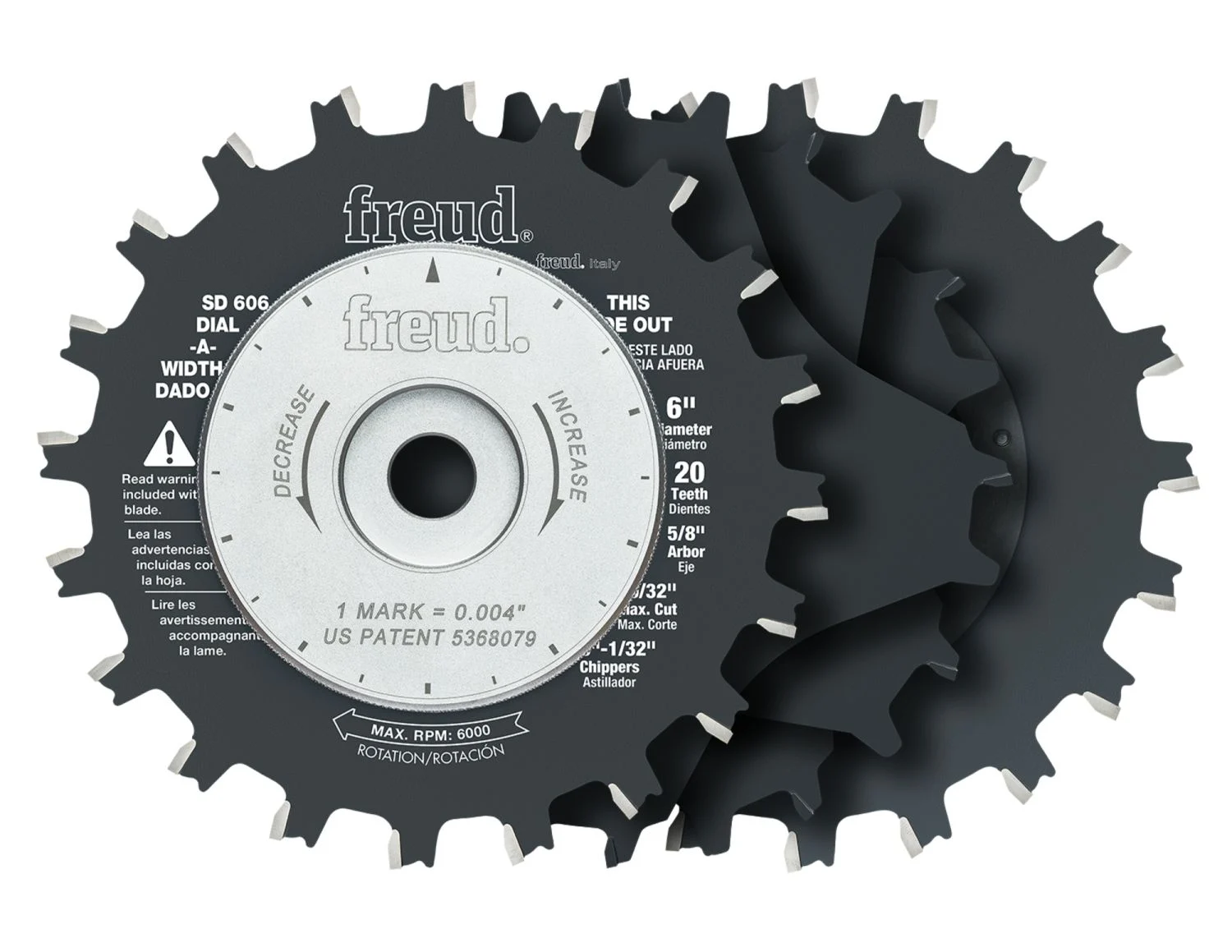 Freud SD606 6-Inch Dial-A-Width Stacked Dado Sets