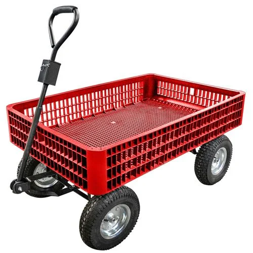 Garden Utility Cart, Red 1102 Lb. Capacity