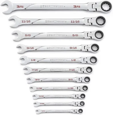 Gearwrench 11 Pc SAE Flex Spline 120XP XL Ratcheting (86247)