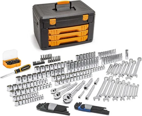 Gearwrench 219 Pc Mechanics Complete Tool Set 1/4"-1/2" Dr (80940)