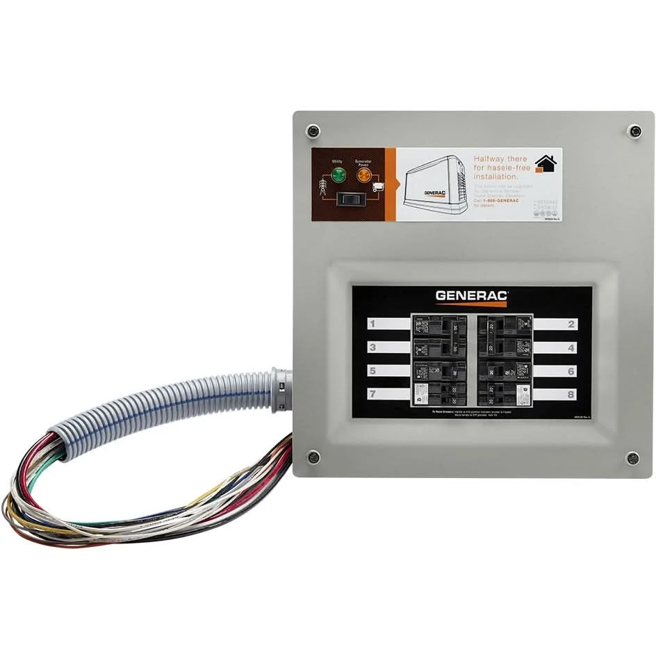 Generac 9854 50 Amp Indoor Transfer Switch Kt for 10-16 circ, Stand-alone, Upgradeable