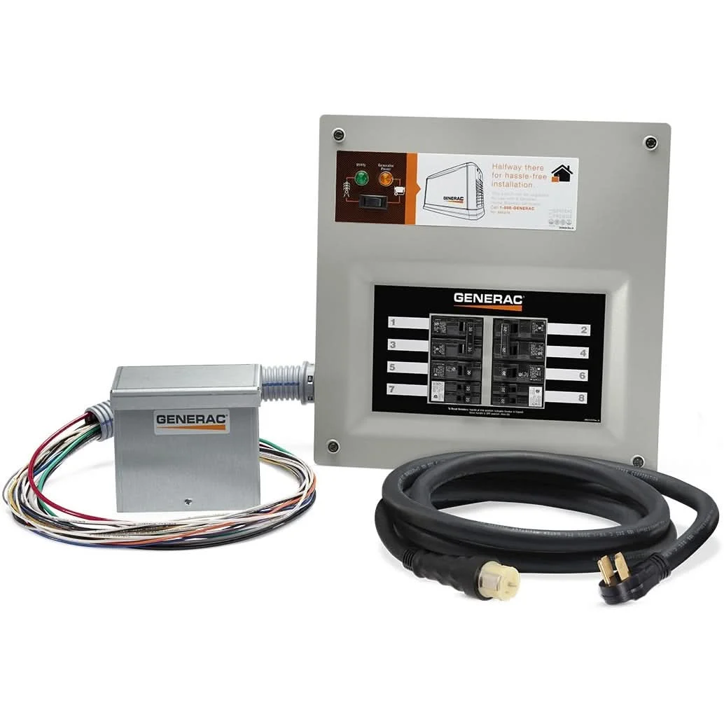 Generac 9855 50 Amp HomeLink MTS Kit (alum PIB), 10-16 circuits, flush or surface mount, NEMA 1