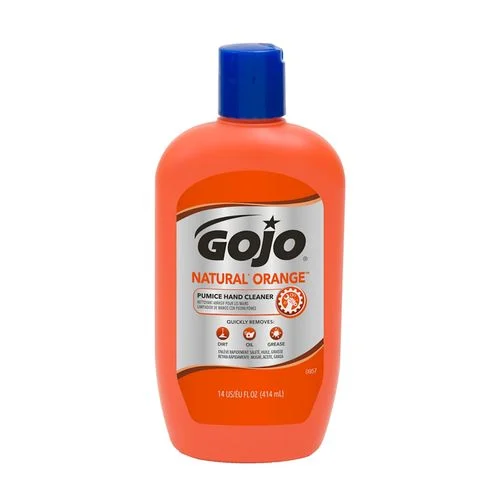 Gojo Squeeze Bottle Hand Cleaner, Orange Scent, 14 Oz.