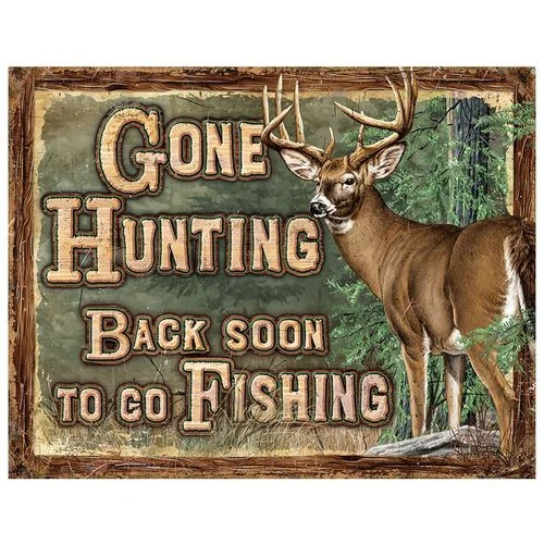 Gone Hunting Sign