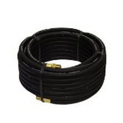 Goodyear 50' x 3/8" Rubber Air Hose Black 250 PSI With 1/4" NPT Fittings (12676)