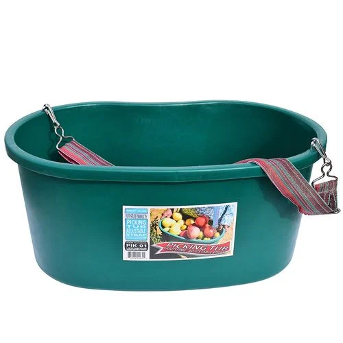Green Picking Tub with Strap