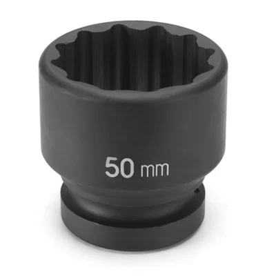 Grey Pneumatic 1-1/2" Drive x 80mm Standard Impact Socket 12pt (6280M)