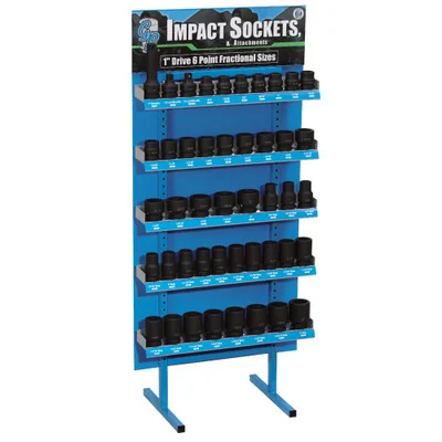 Grey Pneumatic 1" Drive Standard and Deep Length Display 45pcs (D445)