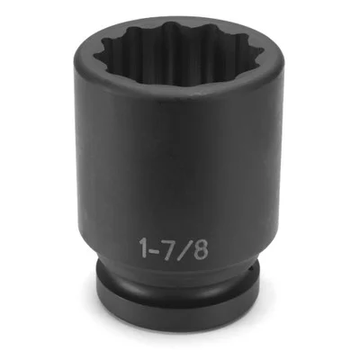 Grey Pneumatic 1" Drive x 4-1/8" Deep Impact Socket 12pt (4332D)
