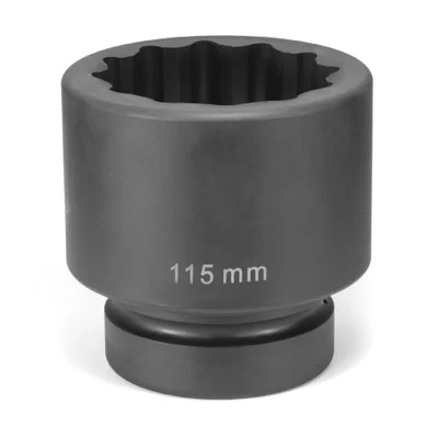 Grey Pneumatic 2-1/2" Drive x 85mm Standard Impact Socket 12pt (7285M)