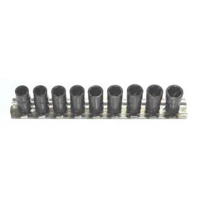 H.B. Products TSCS2509B 9 Piece 1/4" Drive Sae Metric Turbo Socket Set