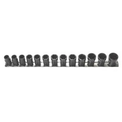 H.B. Products TSCS3813B 13 Piece 3/8" Drive Shallow Turbo Socket Set Sae And Met.