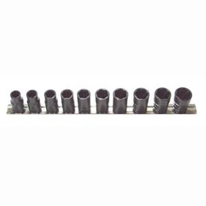 H.B. Products TSMS5010B 10 Piece 1/2" Drive Metric Turbo Socket Set