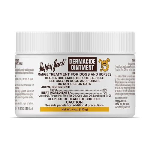 Happy Jack Dermacide Ointment 4 Oz.