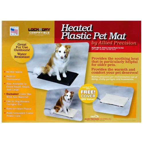 Heated Plastic Pet Mat 17" x 24"