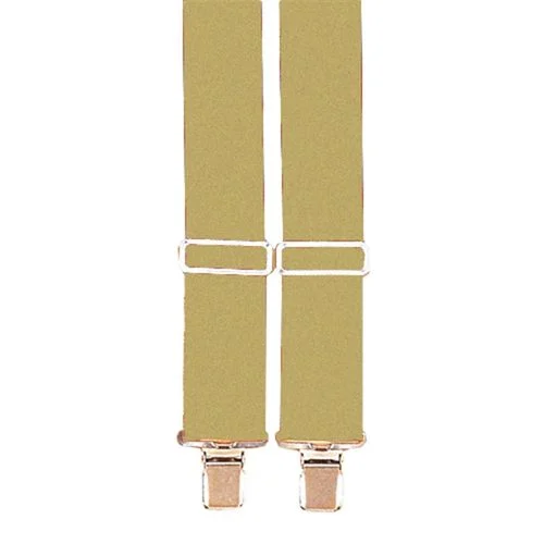Heavy Duty Beige Suspenders (X-Large)