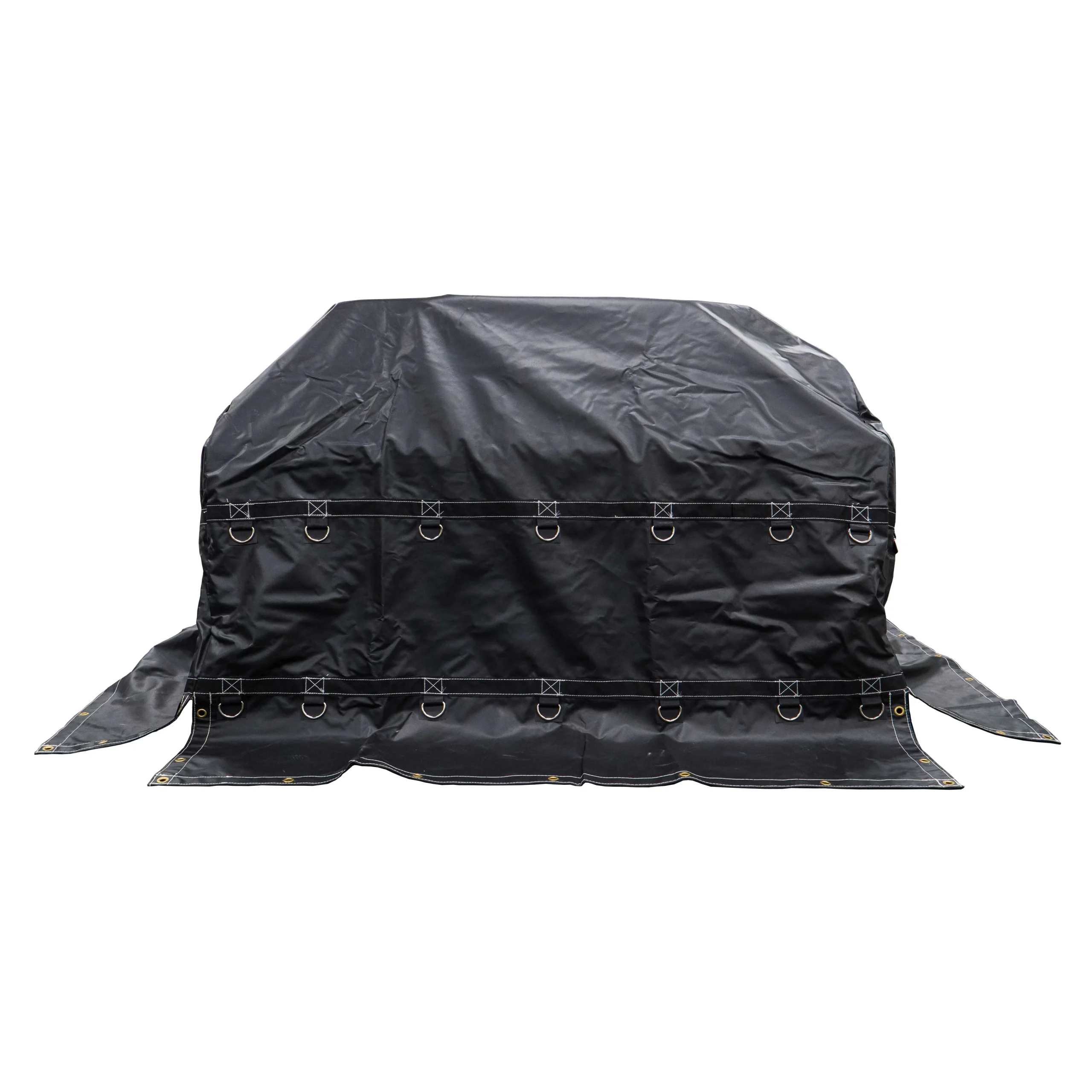 Heavy Duty Coil Tarp - 6'x6'x6' - 18 oz. Black Tarp