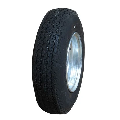 HI-RUN Trailer Tire, 4.80-12, 4-Hole, Load Range B, Galvanized Wheel, ASB1057
