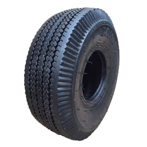 HI-RUN Wheel Barrow Tire, 4.10/3.50-4, 4 ply, Sawtooth, WD1304