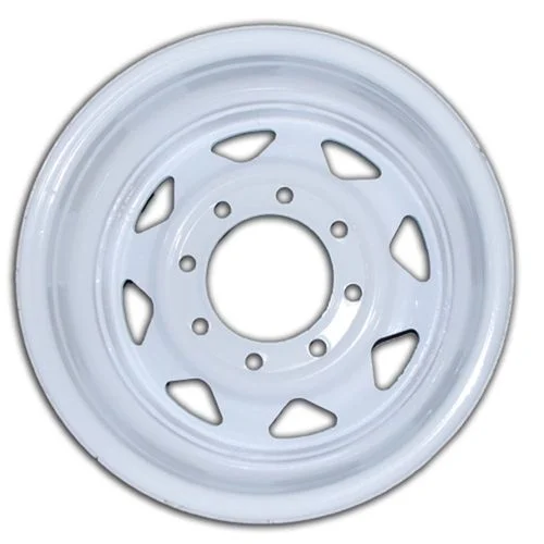 HI-RUN White Wheel, 16X6 8-6.5, 8 Spoke, KW1007