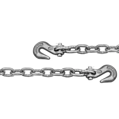 High Test Chain with Clevis Hooks, 3/8 In. x 16 Ft.