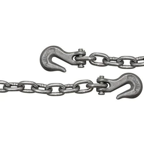 High Test Chain with Clevis Hooks, 3/8 In. x 20 Ft.