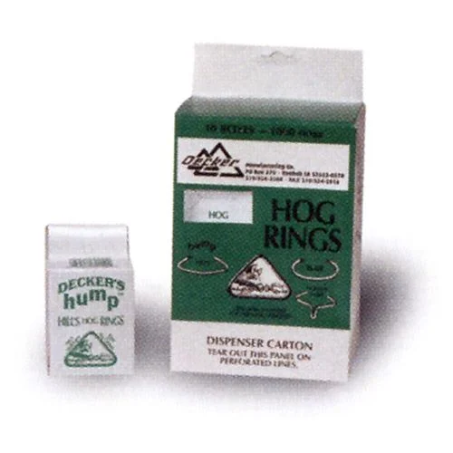Hog Rings #3 Decker HUMP™ Hills Rings (100 Per Box)