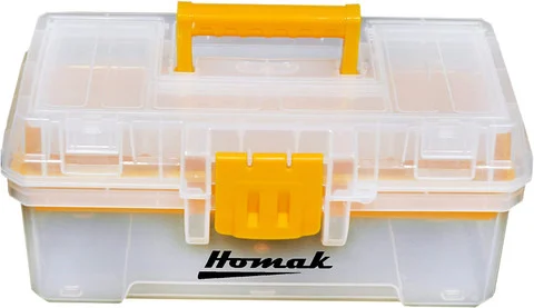 Homak 12" Transparent Hand Carry Toolbox (TP00112055)