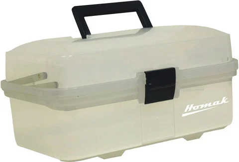 Homak 13" Transparent Plastic Hand Carry Toolbox (TP00113067)